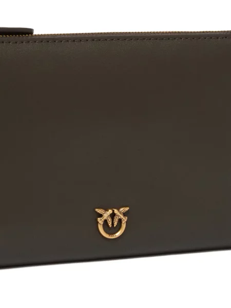 Geantă plic Pinko cu aplicații verde