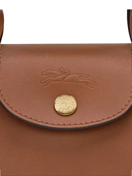 Geanta de piele Longchamp din piele maro