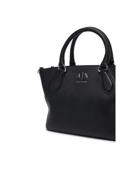 Armani Exchange crossbody torba za žene od imitacije kože crna