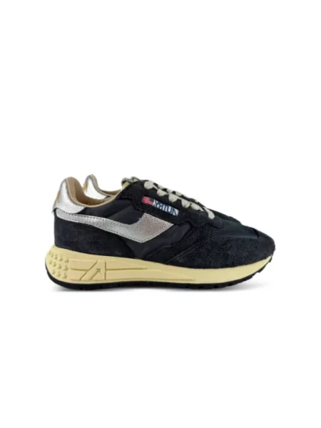 Sneakersy Autry zamszowe retro czarne