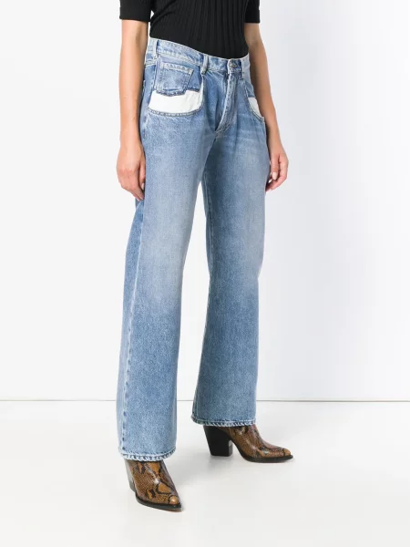 Zvonové džíny Maison Margiela modré