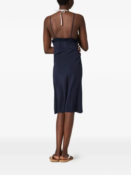 Rochie Miu Miu din crep albastru