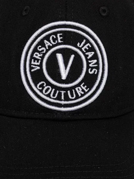 Бейсболка Versace Jeans Couture з аплікацією чорний