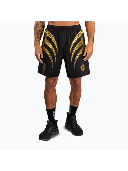 Pantaloni scurți de antrenament pentru bărbați Venum x Mike Tyson Tiger Training black/gold negru