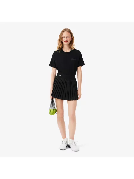 Lacoste Spódniczka Tenisowa Ultra Dry Z Szortami czarna