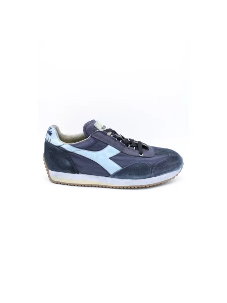 Sneakersy Diadora zamszowe z kamieniami niebieskie