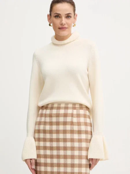 Luisa Spagnoli pulover de lână bej