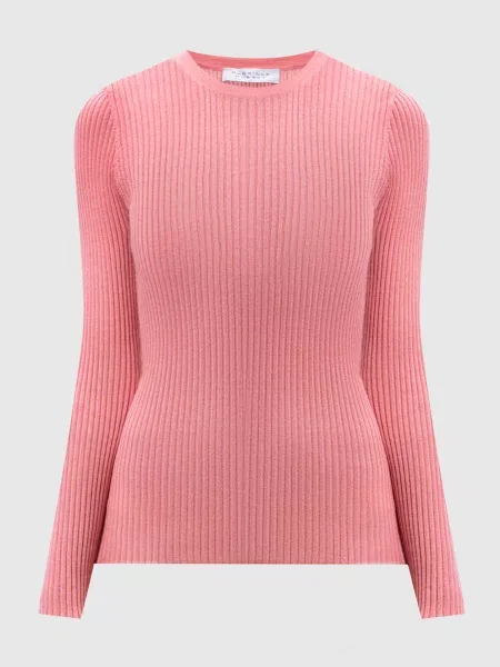 Джемпер Browning з кашеміру та шовку в рубчик Gabriela Hearst рожевий