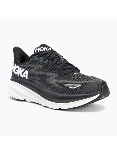 Încălțăminte de alergat pentru femei HOKA Clifton 9 black/white alb
