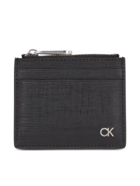 Denarnica Calvin Klein s karirastim vzorcem črna