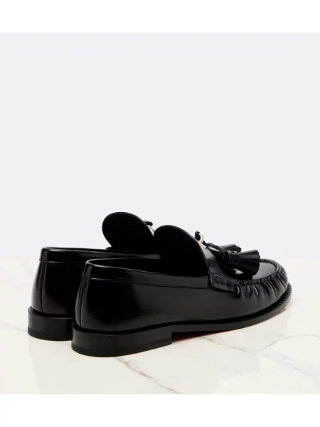 Pantofi loafer Christian Louboutin din piele negru