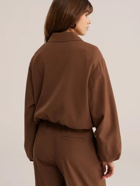 WE Fashion Prechodná bunda mokka