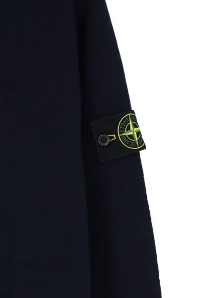 Lung pulover Stone Island cu strasuri albastru