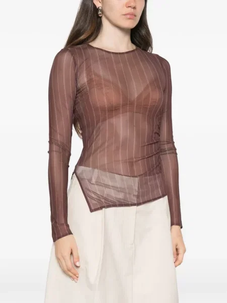 Top Patrizia Pepe din tul maro