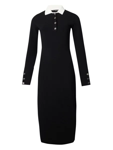 Karl Lagerfeld Rochie tricotat negru alb