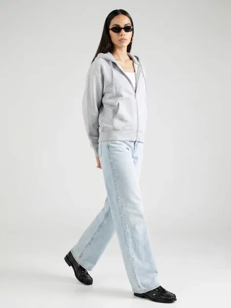 Froté mikina Calvin Klein Jeans sivá