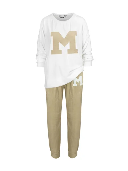 Trenirka Pri s potiskom bela