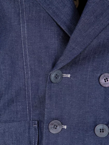 Dvouřadá vesta Ibrigu modrá