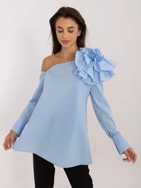 Bluză Fashionhunters albastru