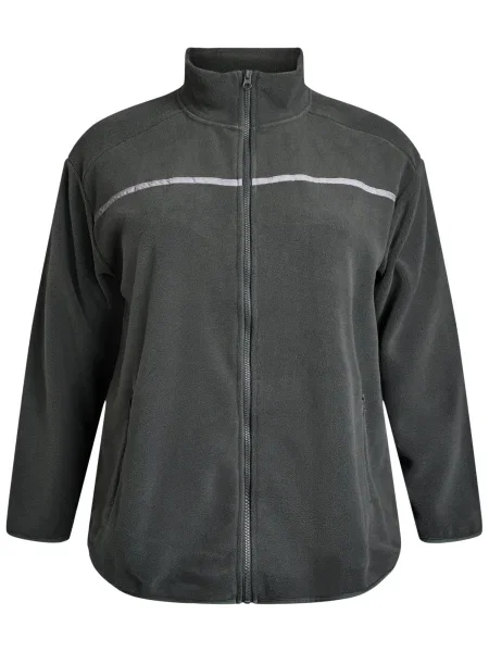 Active by Zizzi Jopa iz flisa Aodi temno siva bela