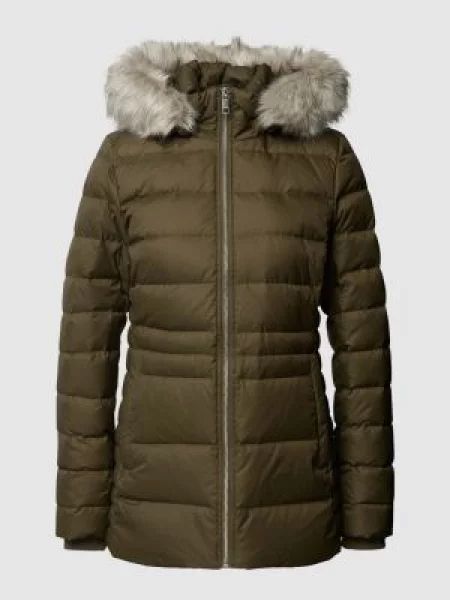 Tommy Hilfiger kurtka puchowa zielony zimowa khaki