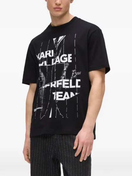 Tricou Karl Lagerfeld Jeans negru