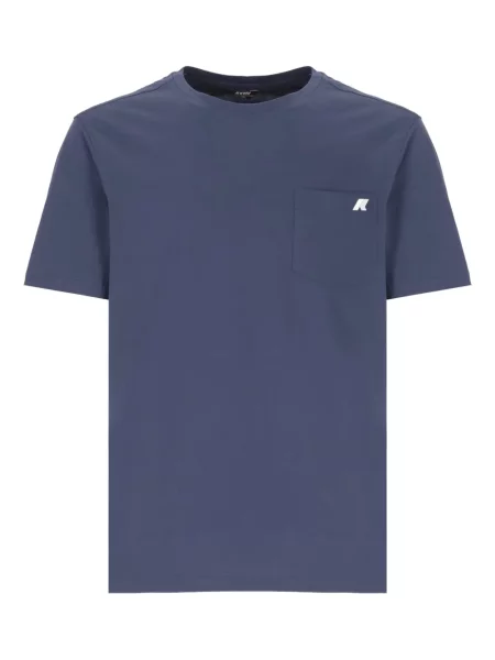 Tricou K-way cu autograf albastru