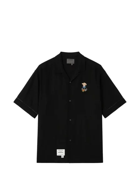 Košile Musium Div. s výšivkou černá
