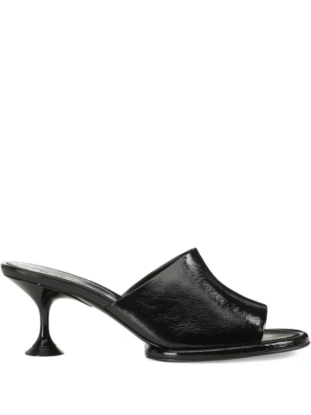 Papuci tip mules Sergio Rossi din piele negru