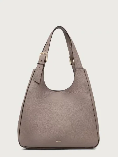 Furla geantă shopper pentru femei din piele Dora L Tote bej