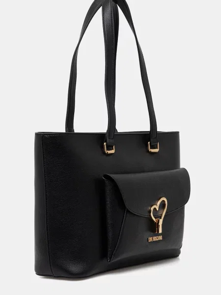 LOVE MOSCHINO Ročna torba črna