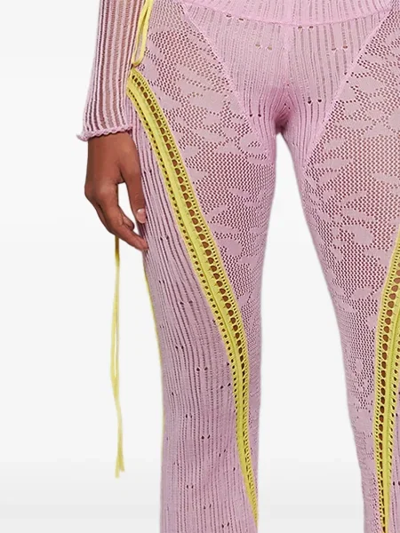 Pantaloni Roberta Einer cu model floral roz