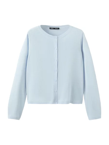 MANGO Geacă tricotată TENCY deschis albastru