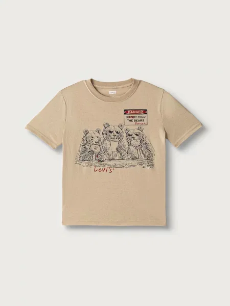 Levi's tričko detské FEED THE BEARS TEE béžová