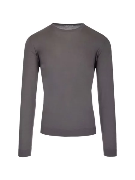Lung tricou Al Duca D’aosta 1902 cu decolteu rotund gri
