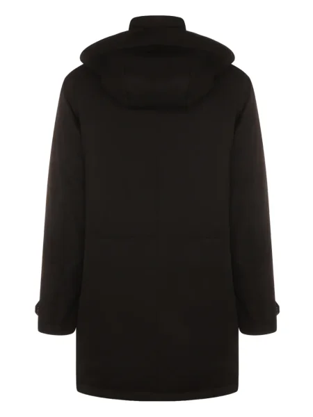 Parka Zegna s kapuljačom crna
