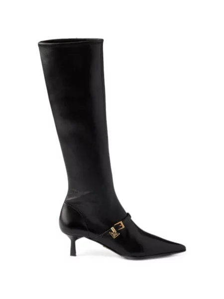 Botine Prada din piele negru
