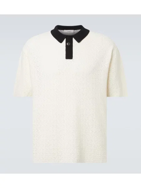 Polo Commas alb