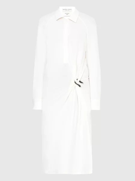 Платье Bottega Veneta белое
