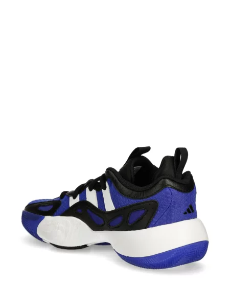 Sneakersy Adidas Terrex w paski z nadrukiem skórzane czarne
