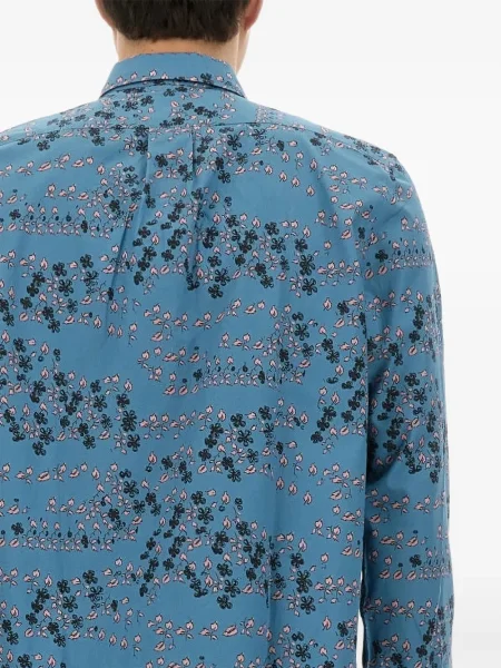 Cămașă Ps Paul Smith cu model floral albastru