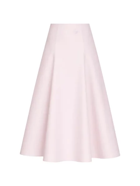 Fustă midi Jacquemus evazată roz