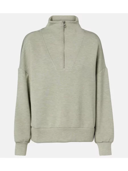 Hanorac Varley de jumătate de fermoar verde