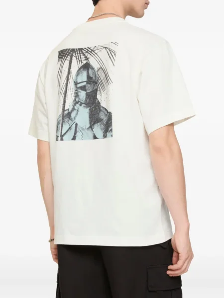 Tricou Burberry cu imagine alb