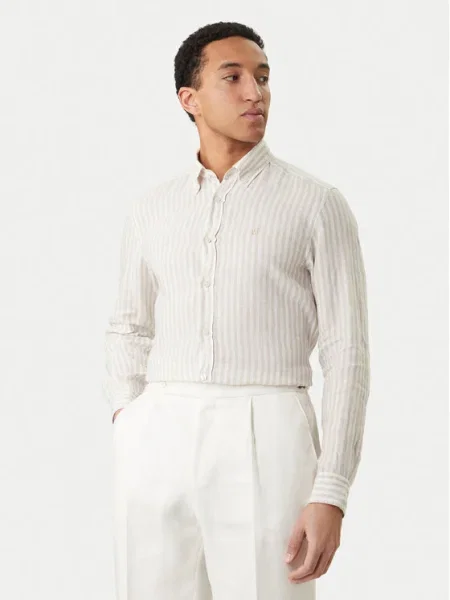 BOSS Cămașă H-Liam bej