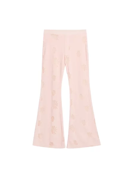Spodnie Soulland w kwiatki różowe
