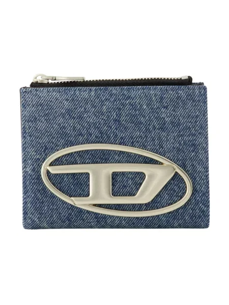 Diesel portfel BI-FOLD ZIP II niebieski