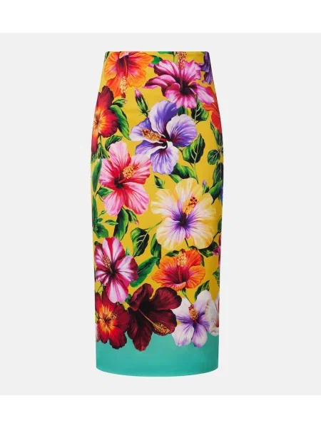 Fustă tip creion Dolce&gabbana de mătase cu model floral