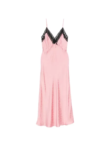 Rochie maxi Rixo din jacard roz