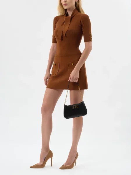 Сукня Elisabetta Franchi коричнева